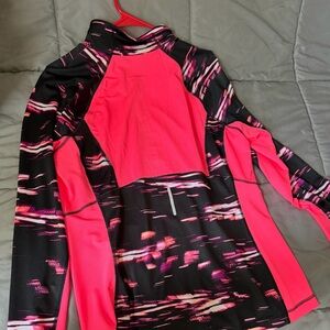 Women's Neon Pink and Black Long-Sleeve jacket